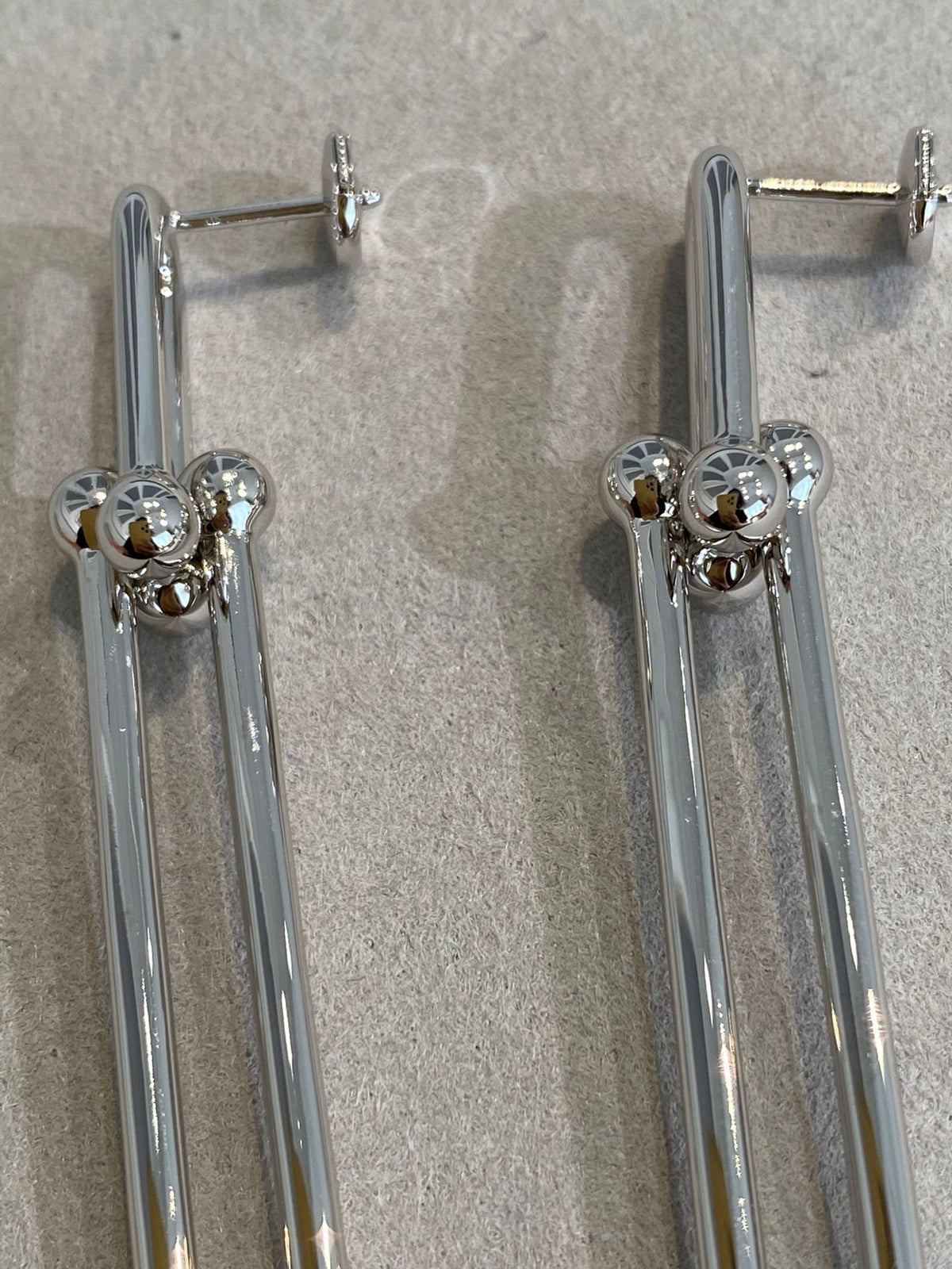 [Haelin Jewelry]HARDWEAR DOUBLE LONG LINK EARRINGS