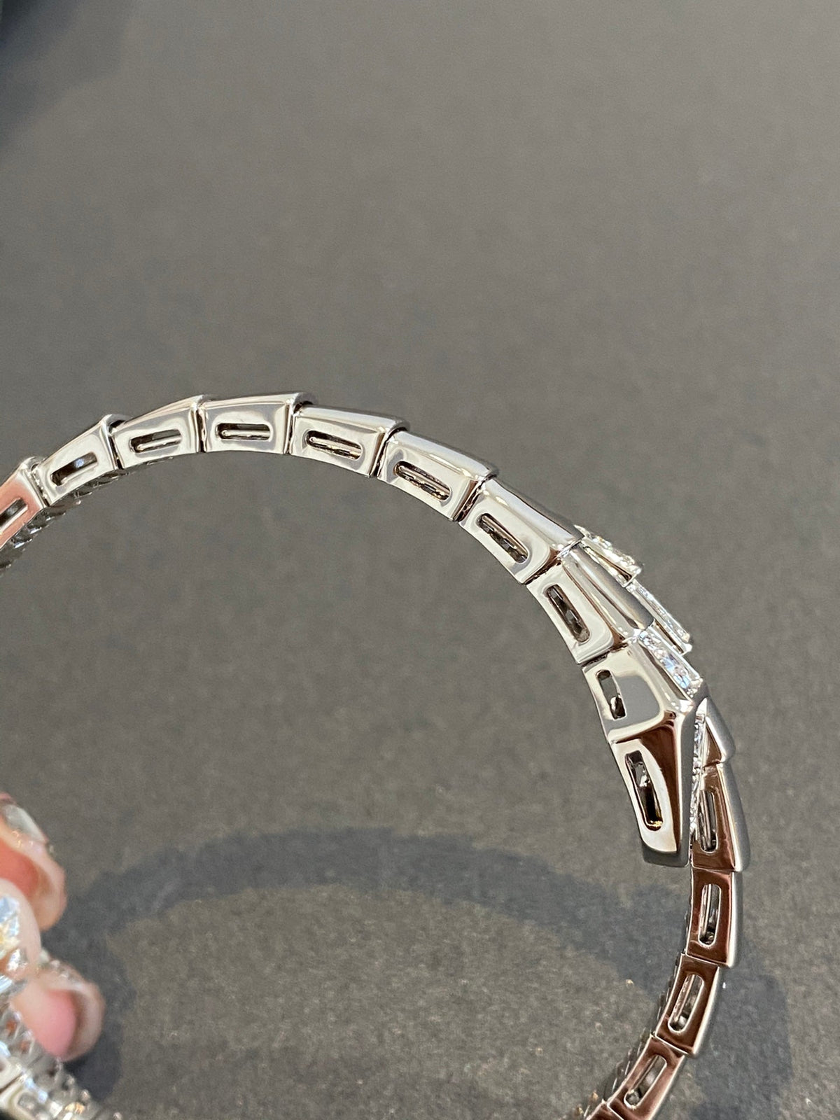 [⭐Haelin Jewelry]SERPENTI BRACELET DIAMONDS SILVER