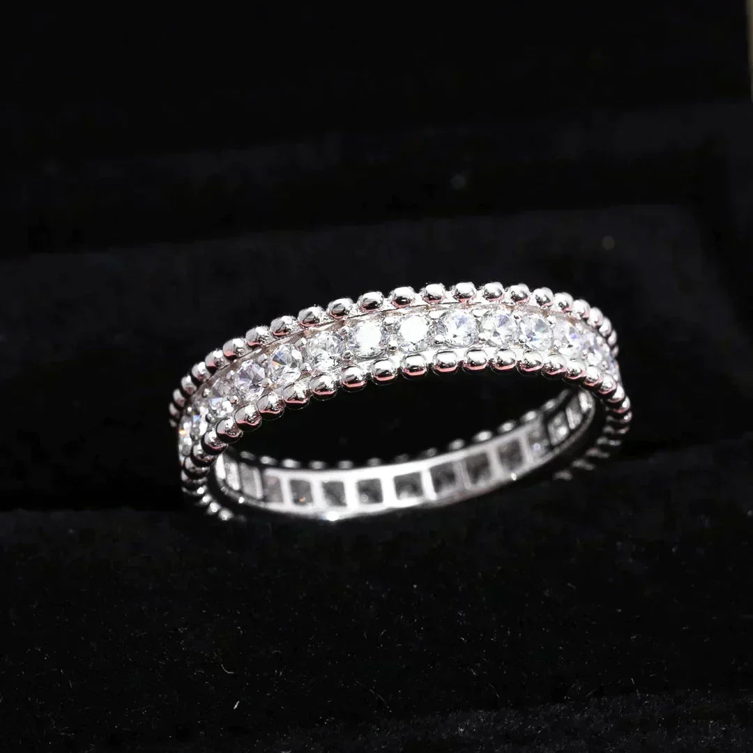 [⭐Haelin Jewelry]PERLEE DIAMOND SILVER RING