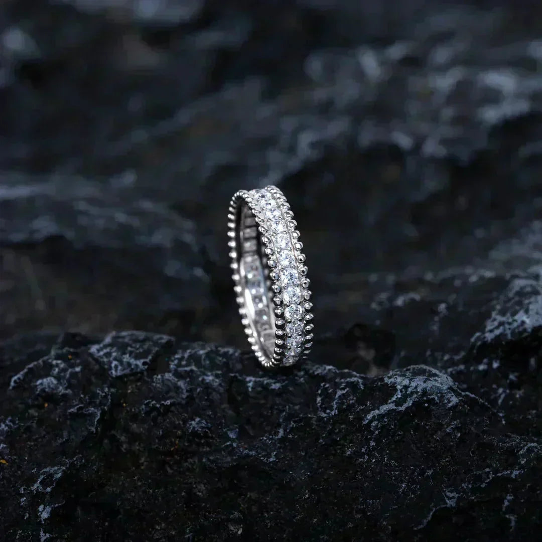 [⭐Haelin Jewelry]PERLEE DIAMOND SILVER RING