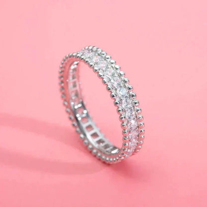 [⭐Haelin Jewelry]PERLEE DIAMOND SILVER RING