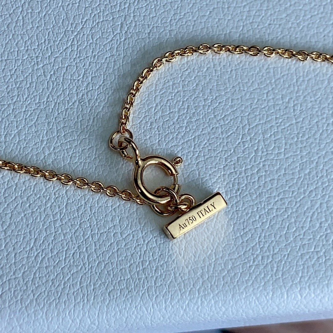 [Haelin Jewelry]T DIAMOND CIRCLE PEDANT NECKLACE