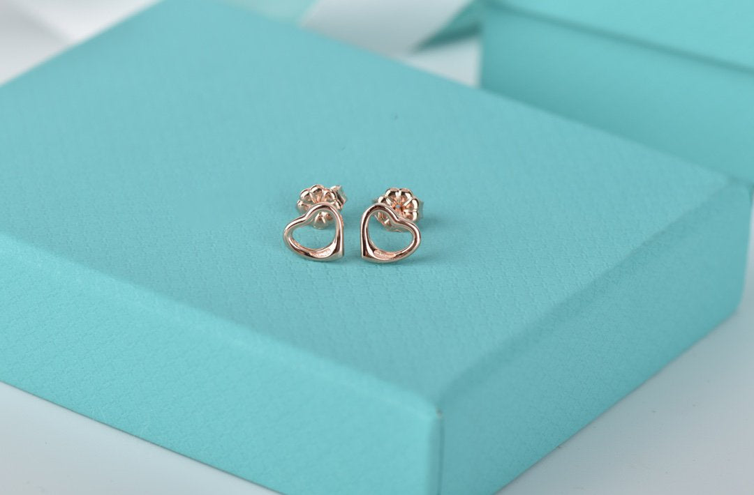 [Haelin Jewelry]OPEN HEART STUD EARRINGS