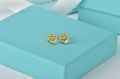 [Haelin Jewelry]OPEN HEART STUD EARRINGS