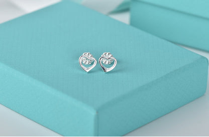 [Haelin Jewelry]OPEN HEART STUD EARRINGS