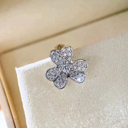 [⭐Haelin Jewelry]CLOVER COMOS DIAMOND EARRINGS SILVER