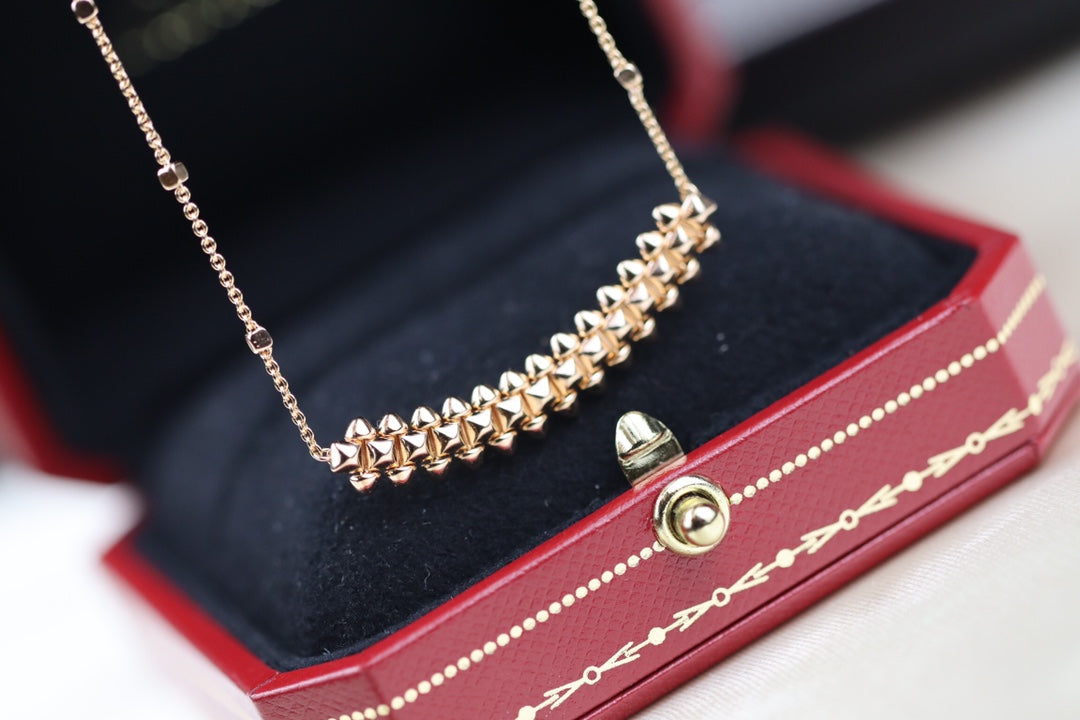 [⭐Haelin Jewelry]CLASH PINK GOLD NECKLACE