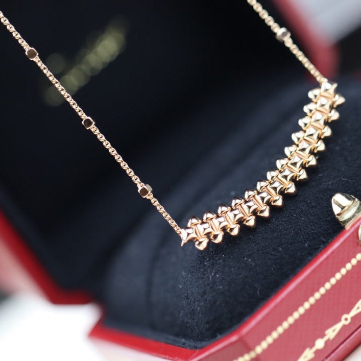 [⭐Haelin Jewelry]CLASH PINK GOLD NECKLACE