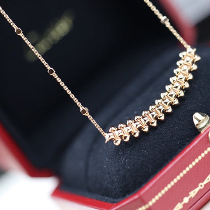 [⭐Haelin Jewelry]CLASH PINK GOLD NECKLACE