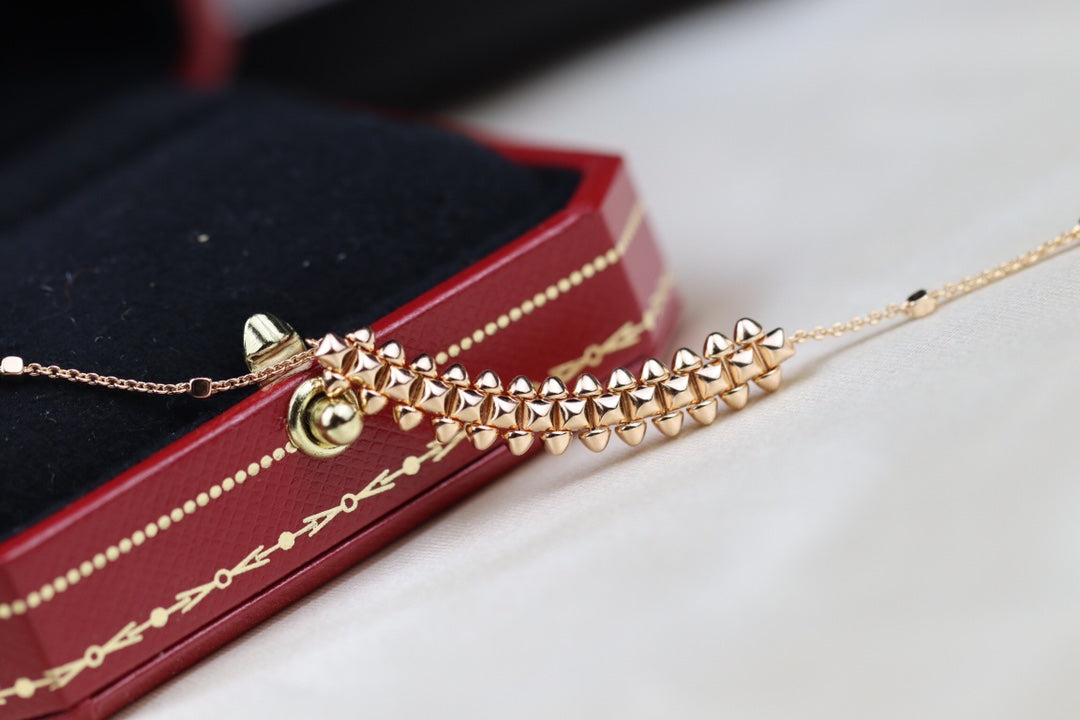 [⭐Haelin Jewelry]CLASH PINK GOLD NECKLACE