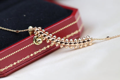 [⭐Haelin Jewelry]CLASH PINK GOLD NECKLACE