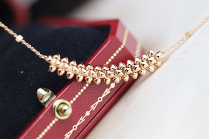 [⭐Haelin Jewelry]CLASH PINK GOLD NECKLACE
