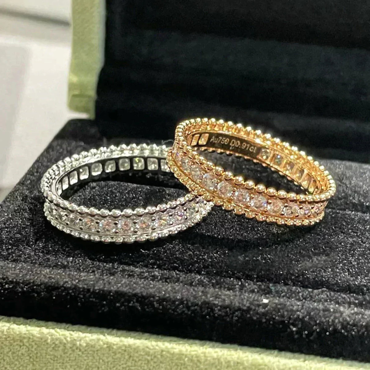 [⭐Haelin Jewelry]PERLEE DIAMOND ROSE GOLD RING