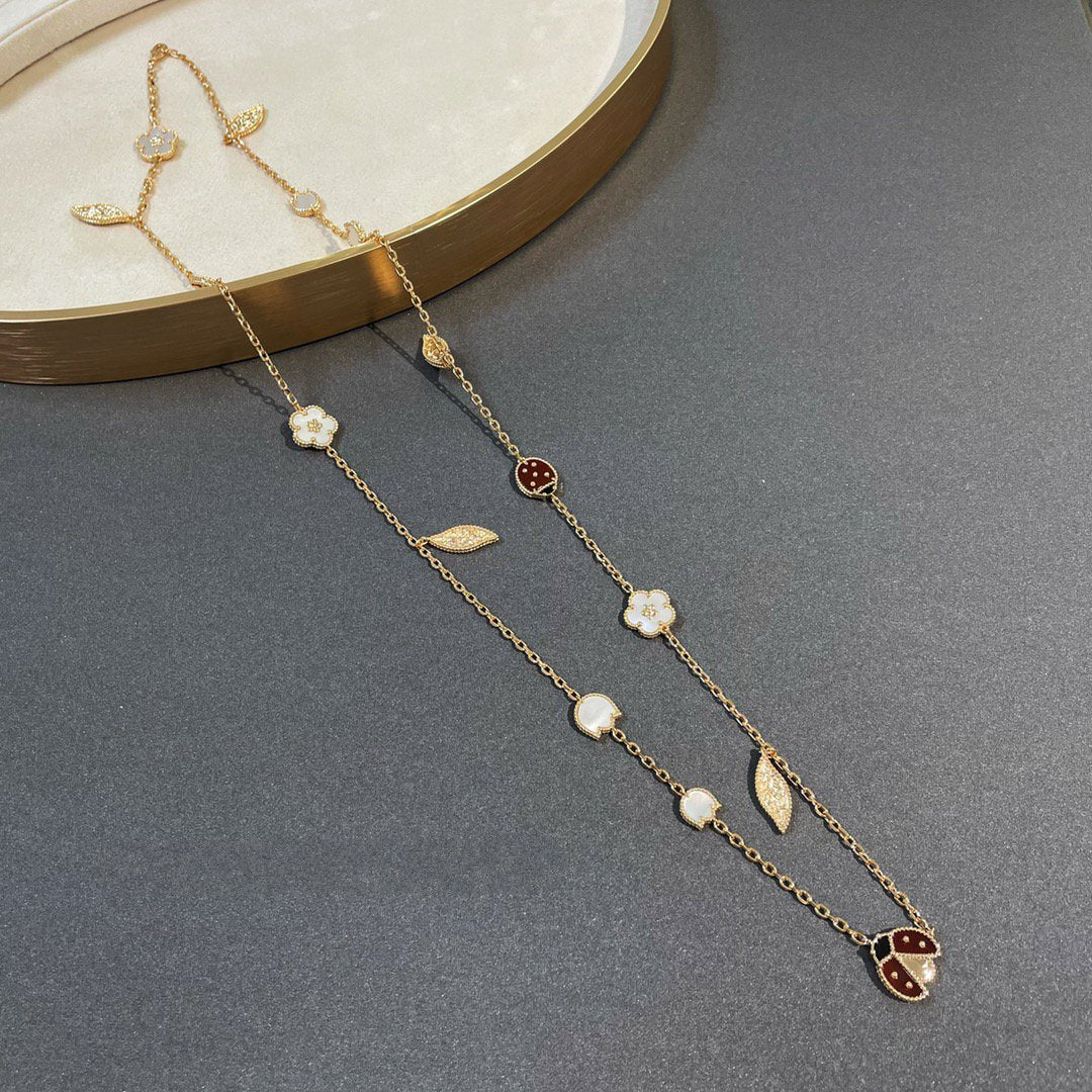 [⭐Haelin Jewelry]LUCKY SPRING 15 MOTIFS GOLD NECKLACE