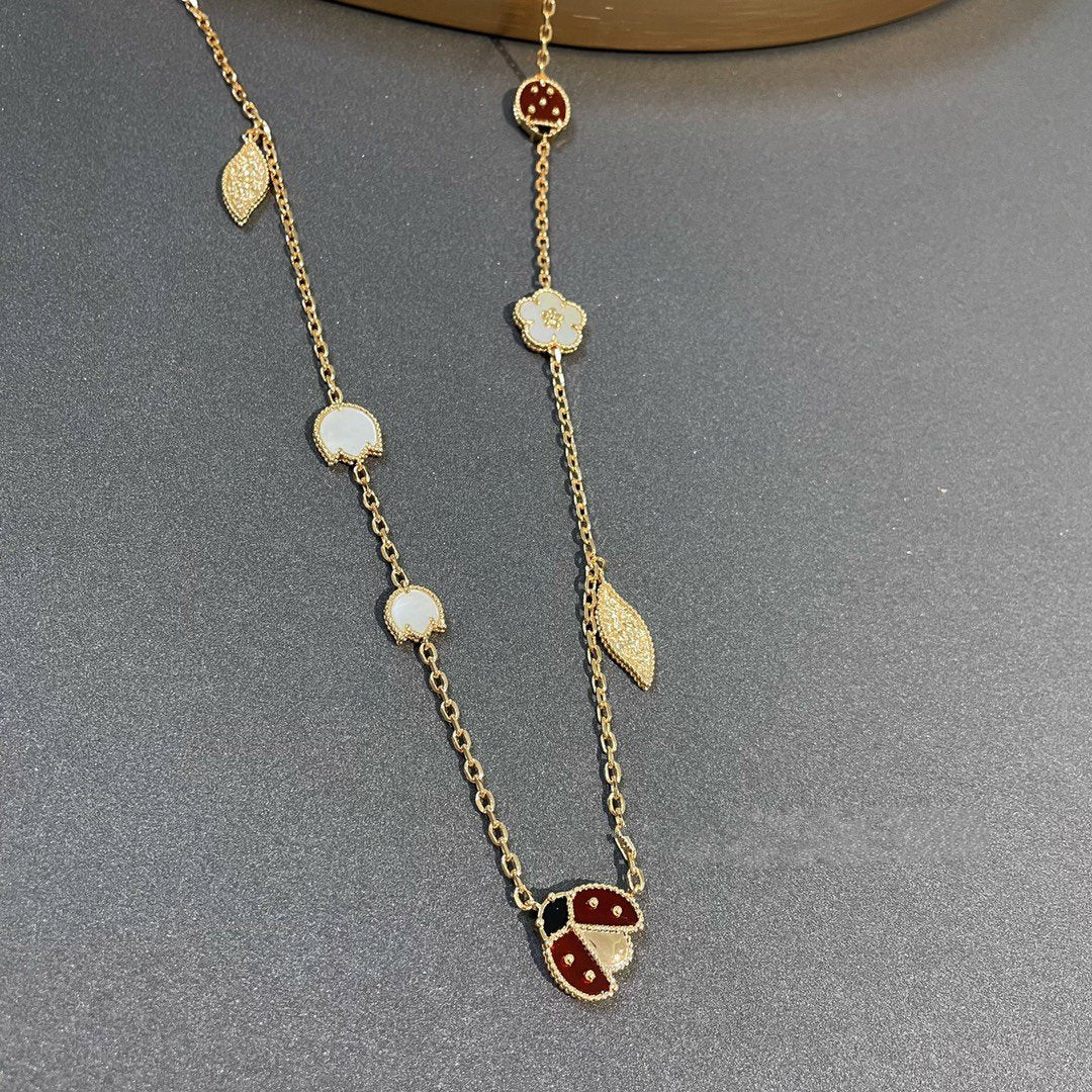 [⭐Haelin Jewelry]LUCKY SPRING 15 MOTIFS GOLD NECKLACE