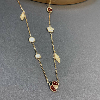 [⭐Haelin Jewelry]LUCKY SPRING 15 MOTIFS GOLD NECKLACE
