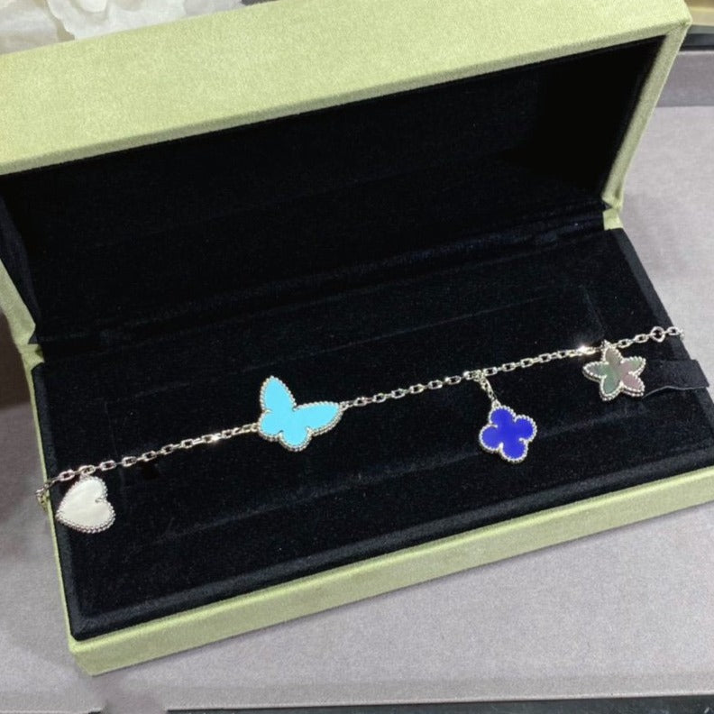 [⭐Haelin Jewelry]LUCKY SPRING SILVER BRACELET 4 MOTIF