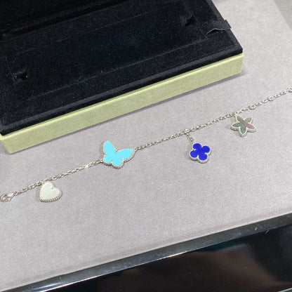 [⭐Haelin Jewelry]LUCKY SPRING SILVER BRACELET 4 MOTIF
