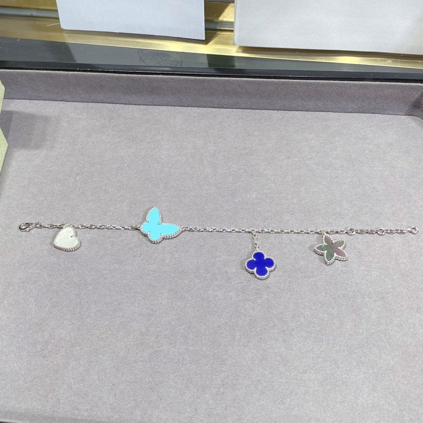 [⭐Haelin Jewelry]LUCKY SPRING SILVER BRACELET 4 MOTIF