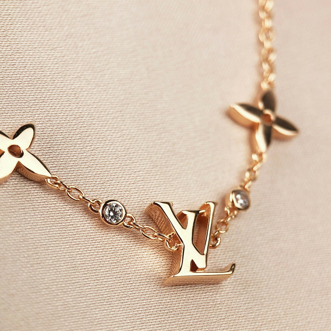 [⭐Haelin Jewelry]STAR AND SUN 7 MOTIFS GOLD BRACELET