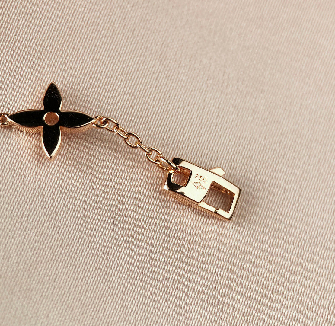 [⭐Haelin Jewelry]STAR AND SUN 7 MOTIFS GOLD BRACELET