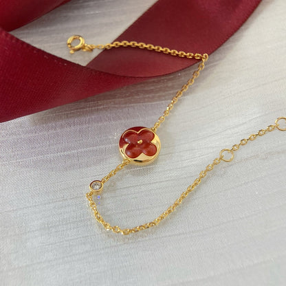 [⭐Haelin Jewelry]SUN PEDANT CARNELIAN BRACELET