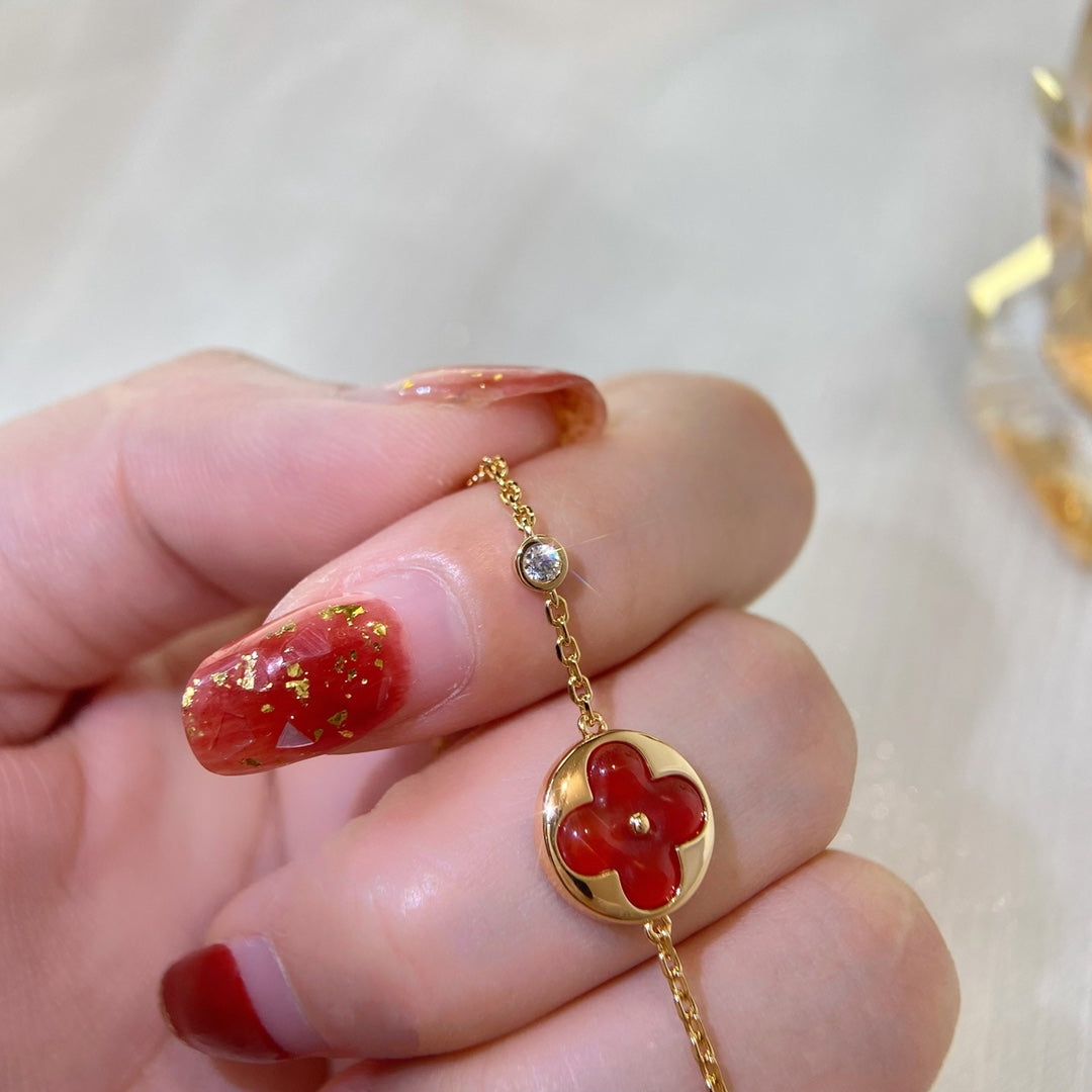[⭐Haelin Jewelry]SUN PEDANT CARNELIAN BRACELET