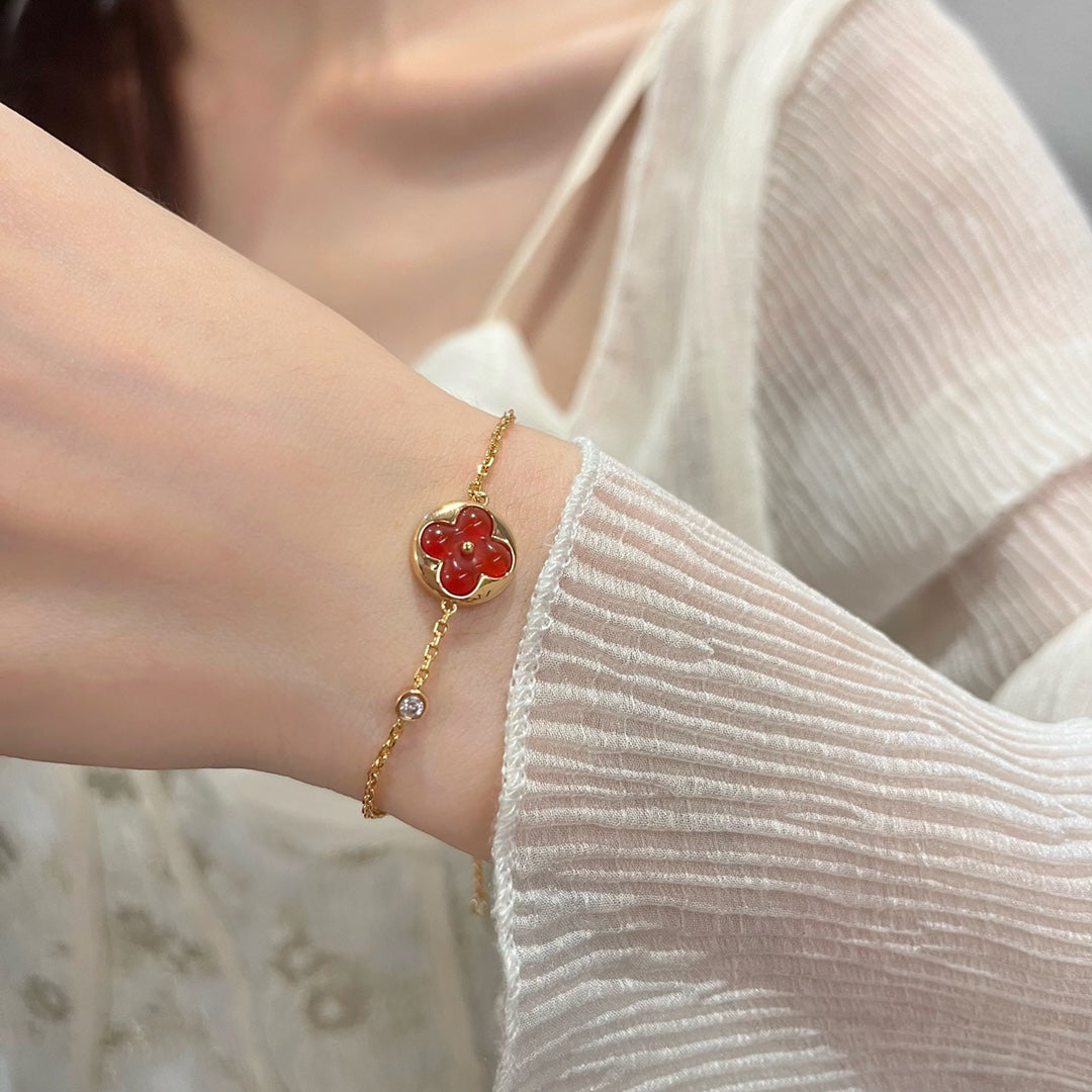 [⭐Haelin Jewelry]SUN PEDANT CARNELIAN BRACELET