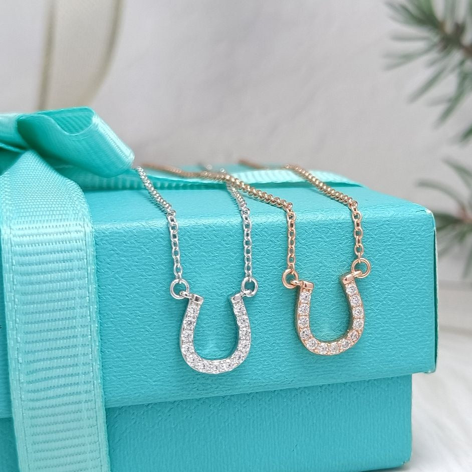 [Haelin Jewelry]U PEDANT DIAMOND NECKLACE