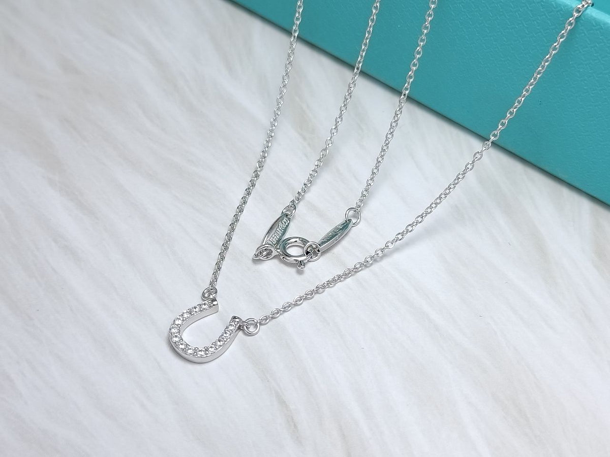[Haelin Jewelry]U PEDANT DIAMOND NECKLACE