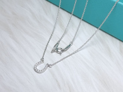 [Haelin Jewelry]U PEDANT DIAMOND NECKLACE