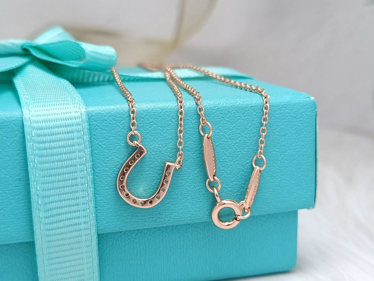 [Haelin Jewelry]U PEDANT DIAMOND NECKLACE