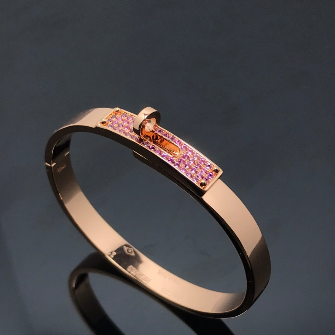 [⭐Haelin Jewelry]KELLY BRACELET PINK DIAMOND