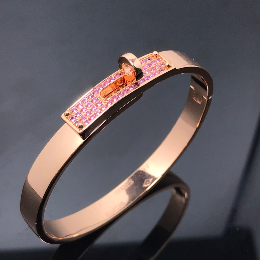 [⭐Haelin Jewelry]KELLY BRACELET PINK DIAMOND