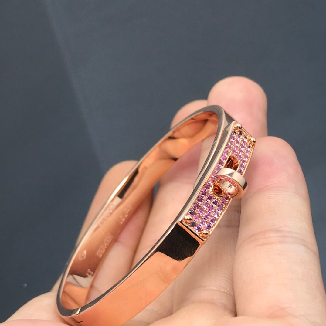 [⭐Haelin Jewelry]KELLY BRACELET PINK DIAMOND