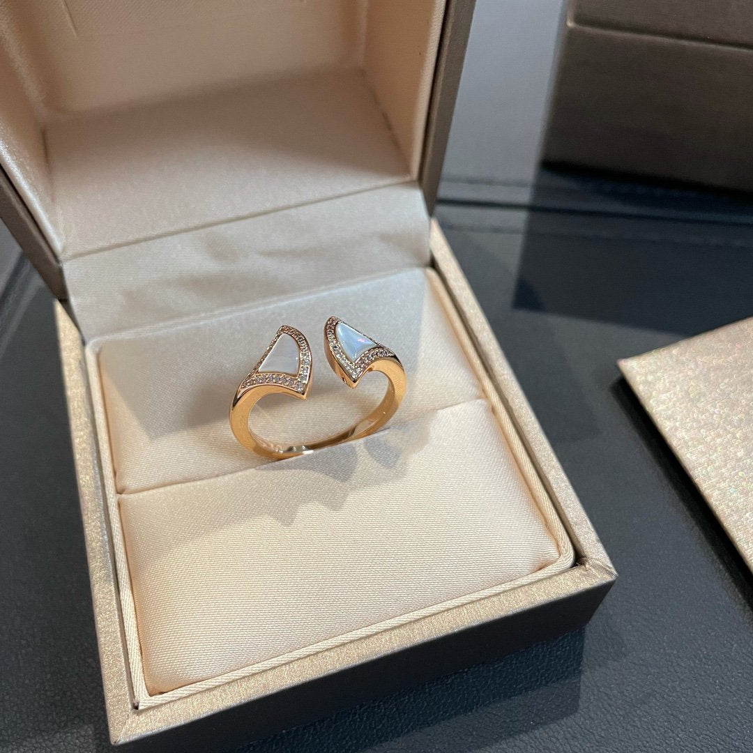 [⭐Haelin Jewelry]DREAM MOP DIAMOND OPEN RING