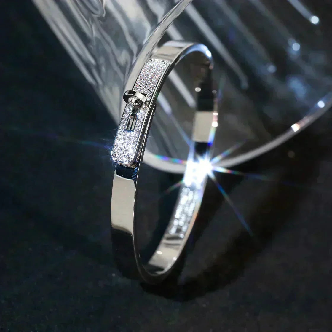 [⭐Haelin Jewelry]KELLY SILVER DIAMOND BRACELET