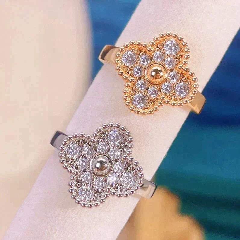 [⭐Haelin Jewelry]CLOVER DIAMOND RING