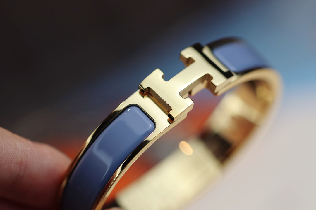 [⭐Haelin Jewelry]H BRACELET 12MM BLUE GRAY