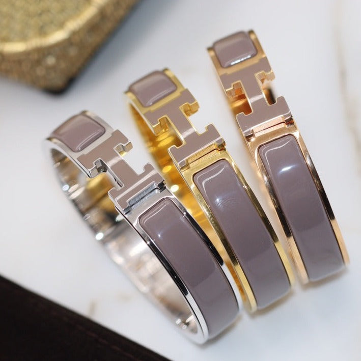 [⭐Haelin Jewelry]H BRACELET 12MM BROWN