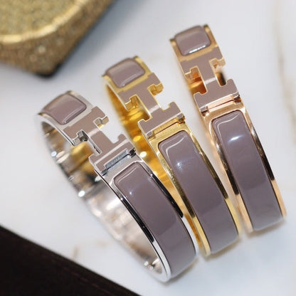 [⭐Haelin Jewelry]H BRACELET 12MM BROWN