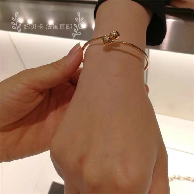 [Haelin Jewelry]CITY HARDWEAR BALL BYPASS BRACELET