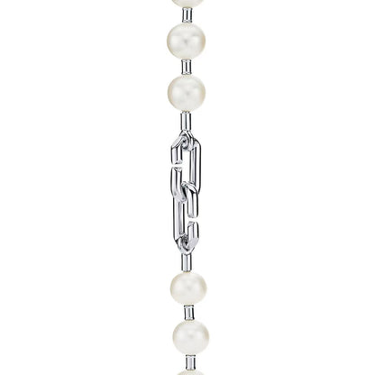 [Haelin Jewelry]HARDWEAR PEARL WRAP NECKLACE