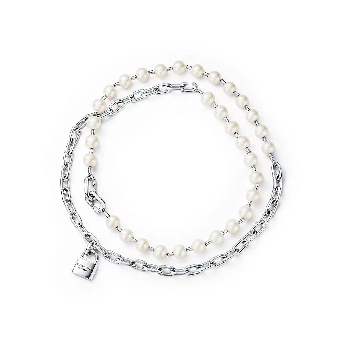 [Haelin Jewelry]HARDWEAR PEARL WRAP NECKLACE