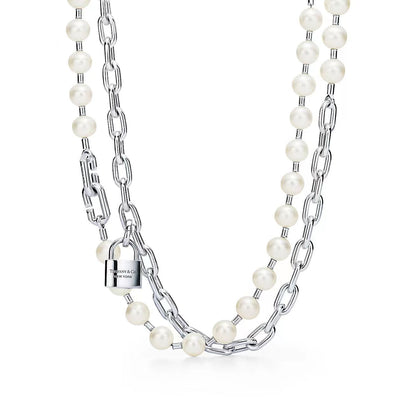 [Haelin Jewelry]HARDWEAR PEARL WRAP NECKLACE