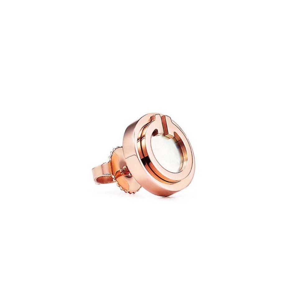 [Haelin Jewelry]PEARL CIRCLE EARRINGS MOTHER