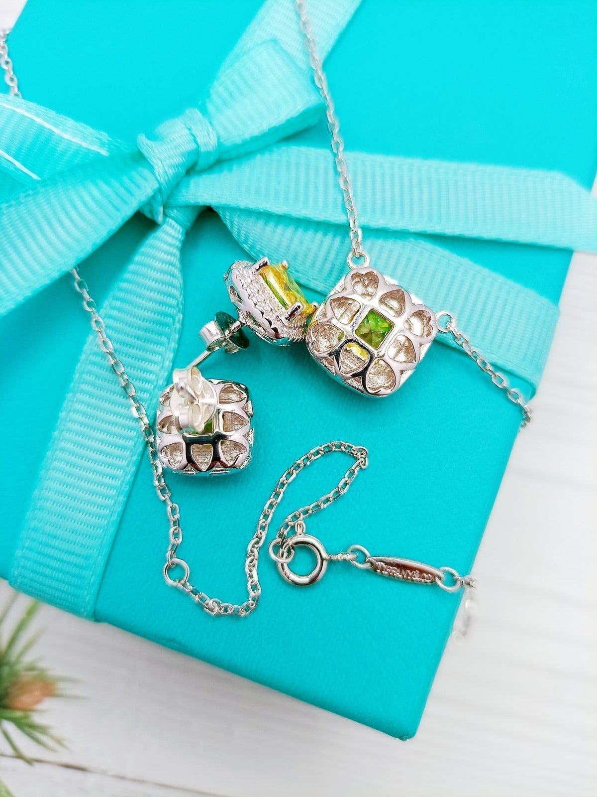 [Haelin Jewelry]SPARKLERS CITRINE GEMSTONE PENDANT NECKLACE STERLING SILVER