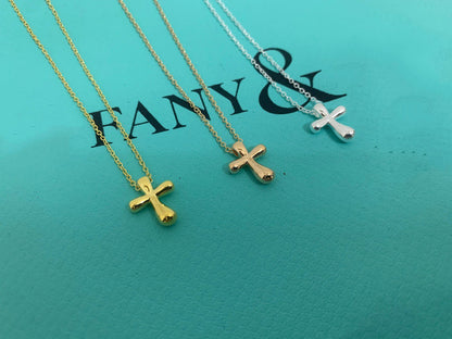[Haelin Jewelry]CROSS PENDANT MINI BARE CROSS NECKLACE