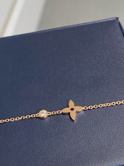 [⭐Haelin Jewelry]STAR DIAMOND PINK GOLD BRACELET