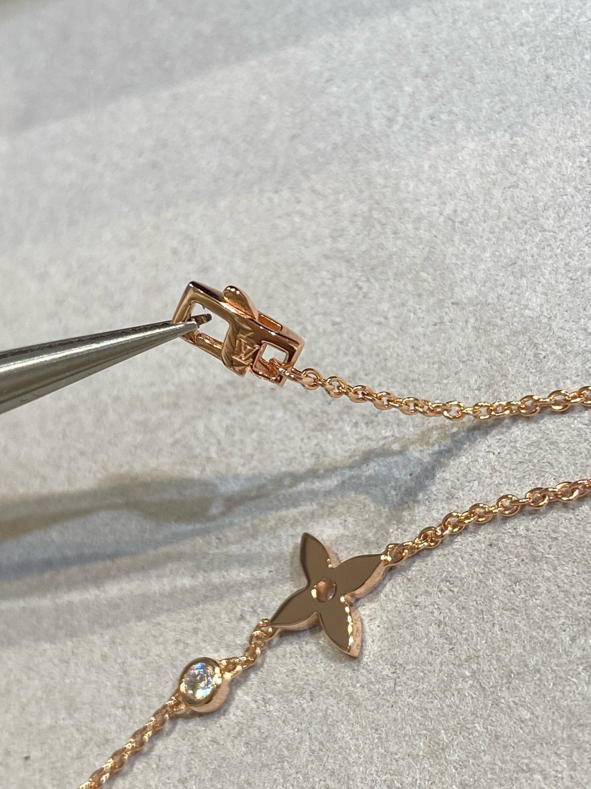 [⭐Haelin Jewelry]STAR DIAMOND PINK GOLD BRACELET